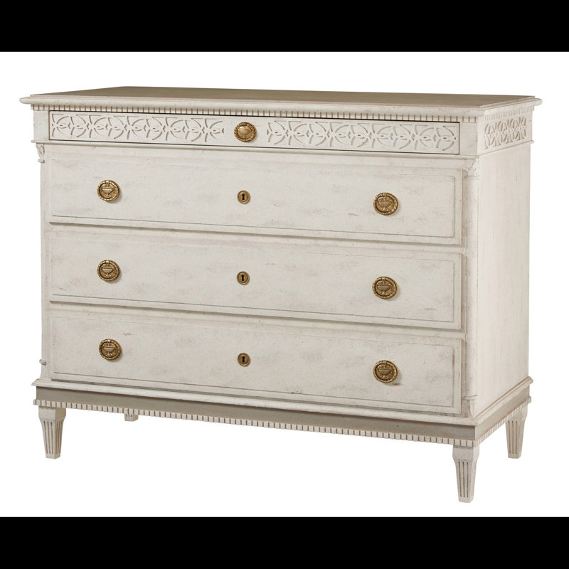 Gustavian 4 - Drawer Dresser