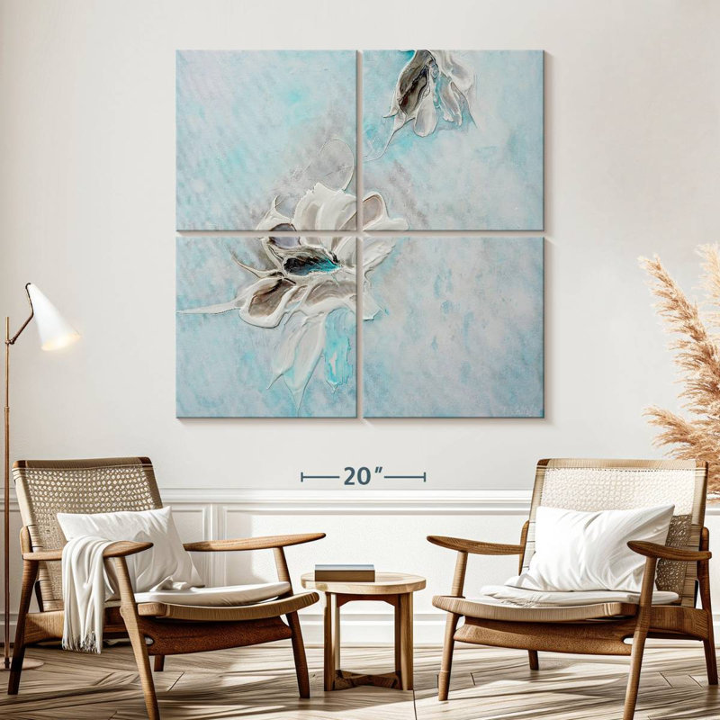 Dans la mer turquoise II, H 57 po x l 57 po