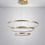 Ultra Modern Large Halo Led Ring Chandelier Brushed Brass-1725684962