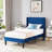 Rehnuma Twin Bed Upholstered Platform with Headboard and Strong Wooden Slats-1236311654
