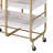 Versatile Serving Cart With 3 Customizable Adjustable Trays For All Your Needs-345771034