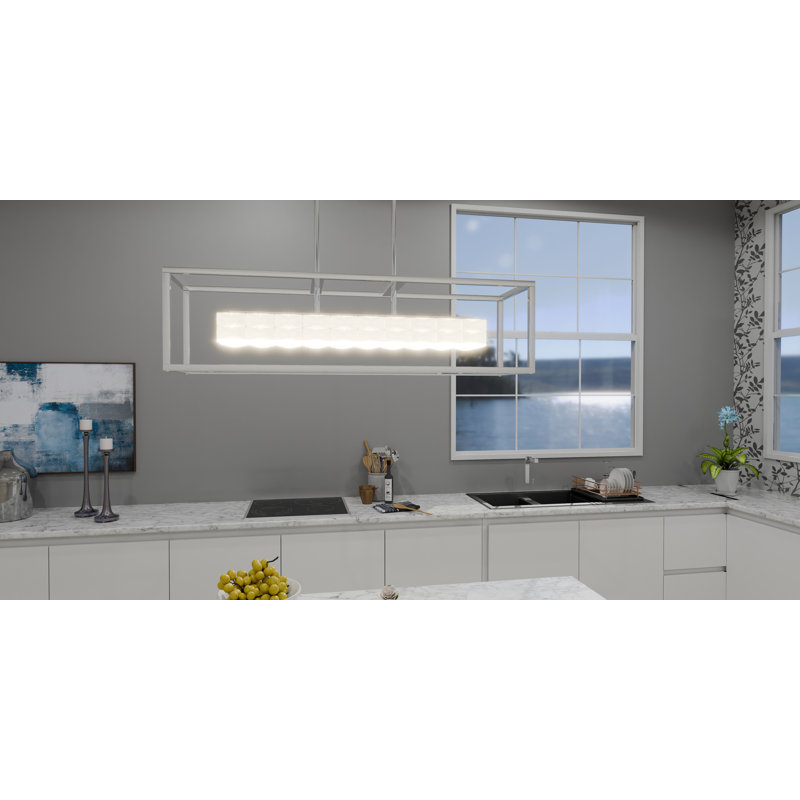 Krenare Integrated LED Polished Chrome Island Light