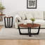 Table basse en bois, table d'appoint contemporaine pour la maison