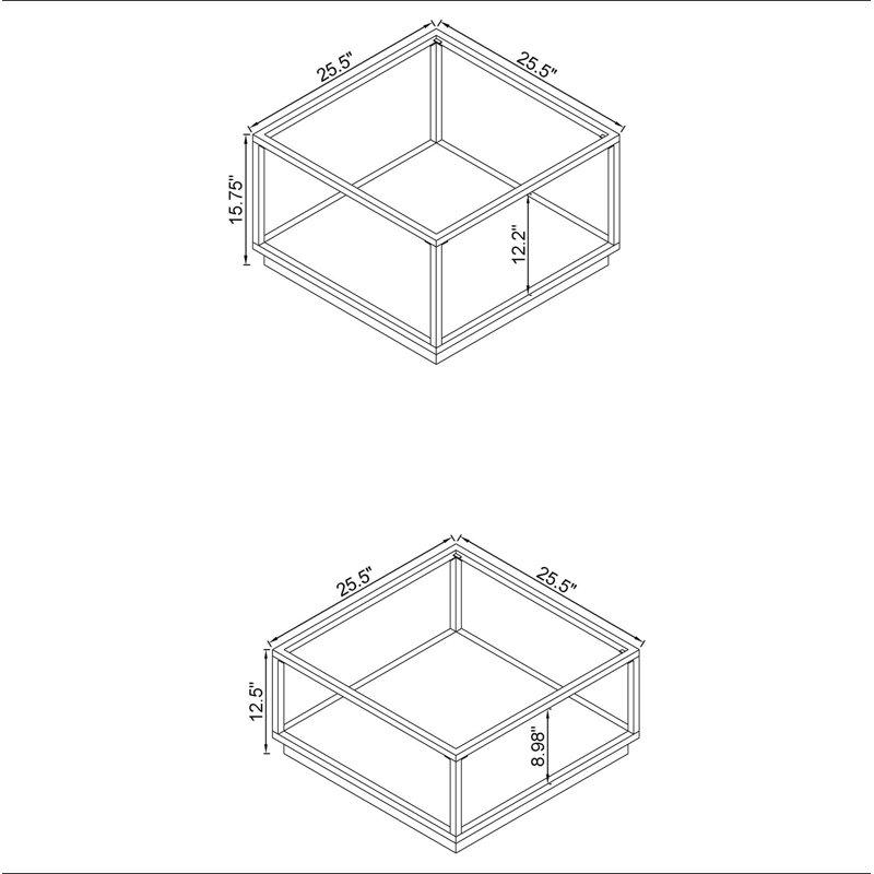 Ensemble de tables basses 2 pièces