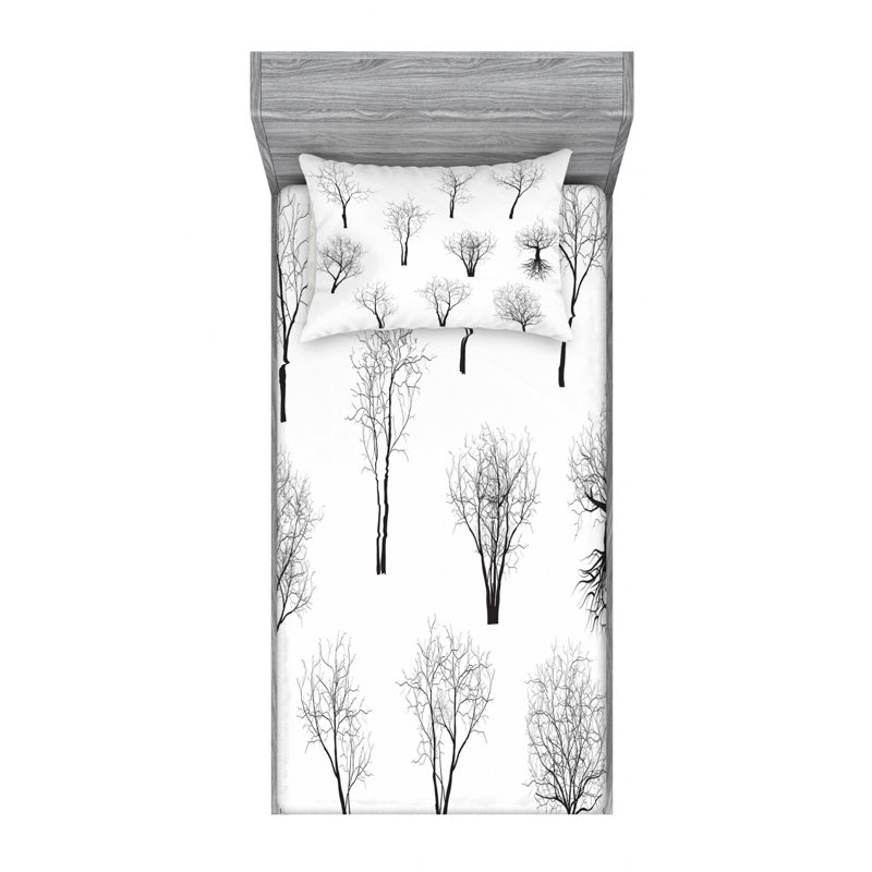Microfiber Sheet Set, Twin Sheet Set with 1 Pillowcase