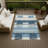 Machine Washable Indoor/Outdoor Chantille ACN2772 Squares Rug-401321056-401321067