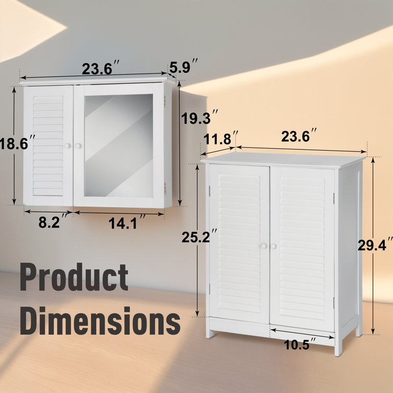 Baten Bathroom Storage Furniture Set