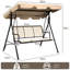 Palacios 3 Person Hanging Porch Swing