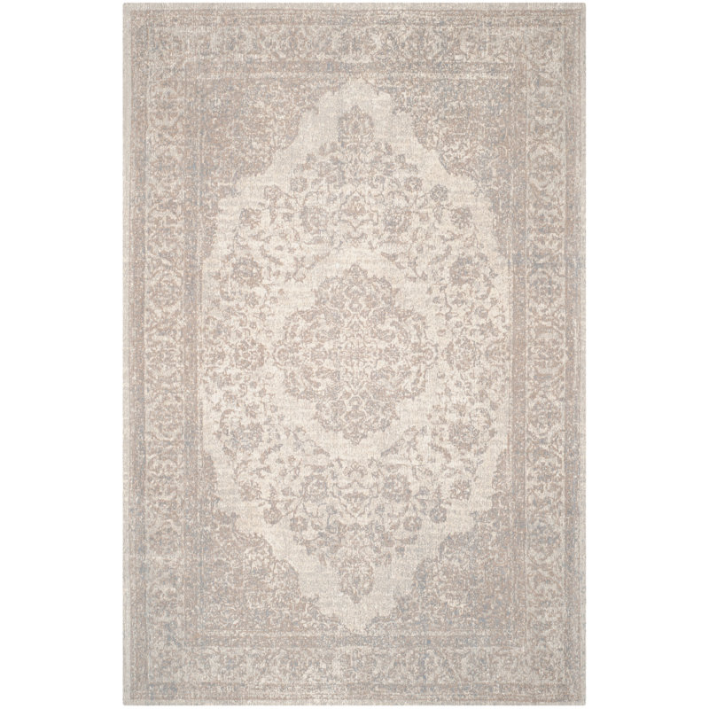 Tapis oriental en coton Spaulding, Rectangle 4 pi x 6 pi