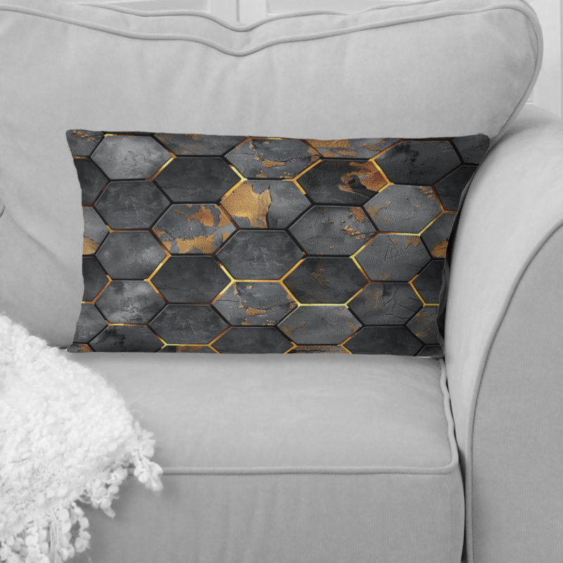 Coussin lombaire glamour Hexagon II - Glam