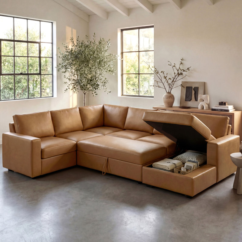 Canapé-lit modulaire avec rangement Abramson