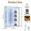 Vitrine imperméable à cadre en acier avec éclairage RVB et tablettes entièrement réglables-1313840809