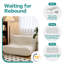 Cream Plush Fabric Two-Seater Armchair, 130cm Soft Curved Shape with High-Density Foam, No Internal Frame-1705437635
