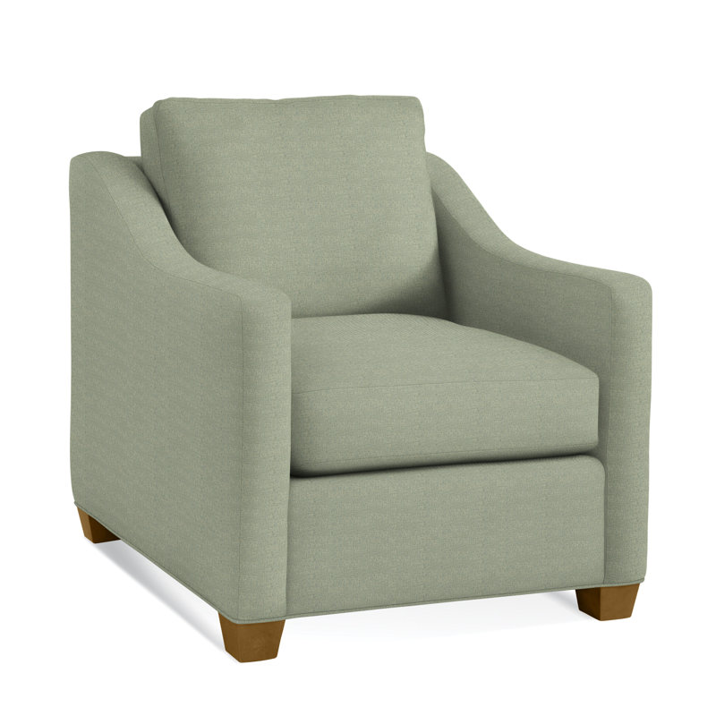 Oliver Chair, Havana Finish, Green Performance Fabric; 0851-54