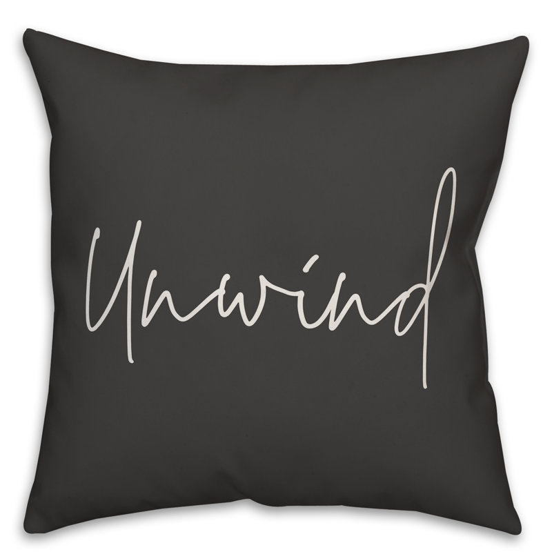  Housse de coussin carré et insert, 18 po x 18 po, Noir/blanc