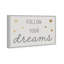 Follow Your Dreams - Art textuel sur toile-53761505-53761500