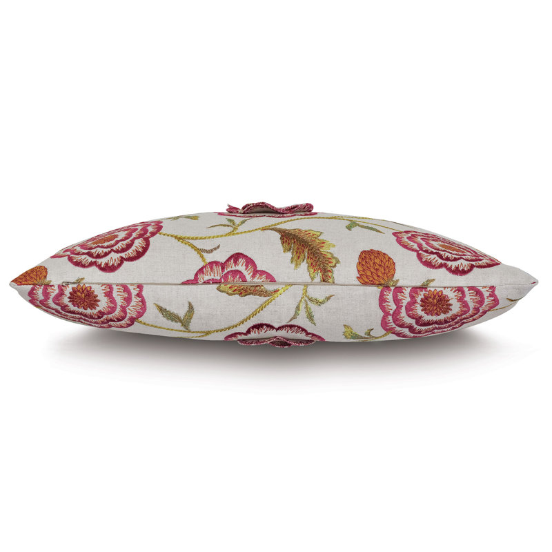 Marguerite Linen Lumbar Pillow Cover & Insert