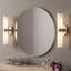 Lot de 2 appliques murales cylindriques modernes de 35,5 cm de hauteur, applique DEL imitation marbre avec accents métalliques chromés-2043534199