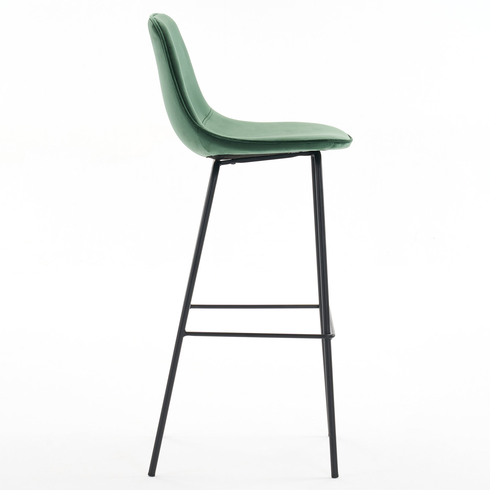 Kavi Bar and Counter Stool, Emerald Velvet, Bar Stool (30" Seat Height)