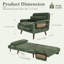 1 Seater Chenille Chaise End Sofa-446409452