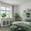 Armoire d'appoint avec 4 portes-miroirs Elegent