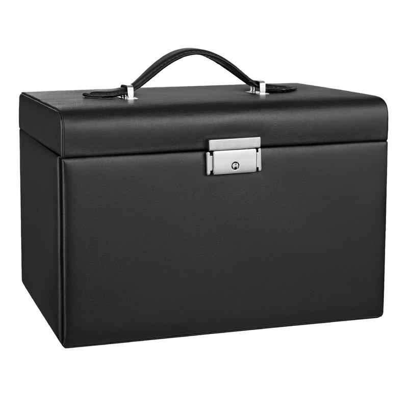 Jewellery Box 3 Layers, Jewellery Organiser With 2 Drawers, Jewellery Case With Portable Travel Case, With Handle, Lockable, Jewellery Storage, Gift For Loved Ones