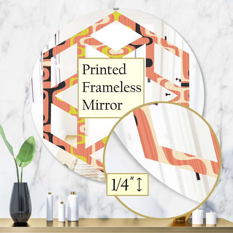 Miroir mural Hexagon Star, H 31,5 po x l po