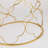 Jadonte Set 2 Round Nesting Gold Metal Glass Top End Side Table