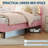 Bed Frame, Upholstered Platform Bed Frame with Adjustable Headboard & Led Light, Wooden Slats Support, No Box Spring Needed-65393149-65393150