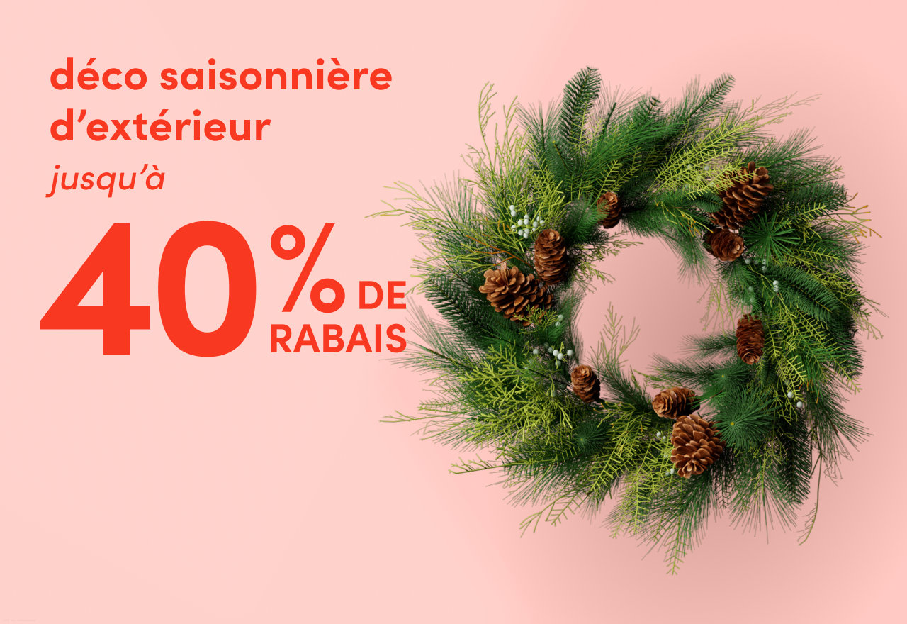déco saisonnière d'extérieur en solde