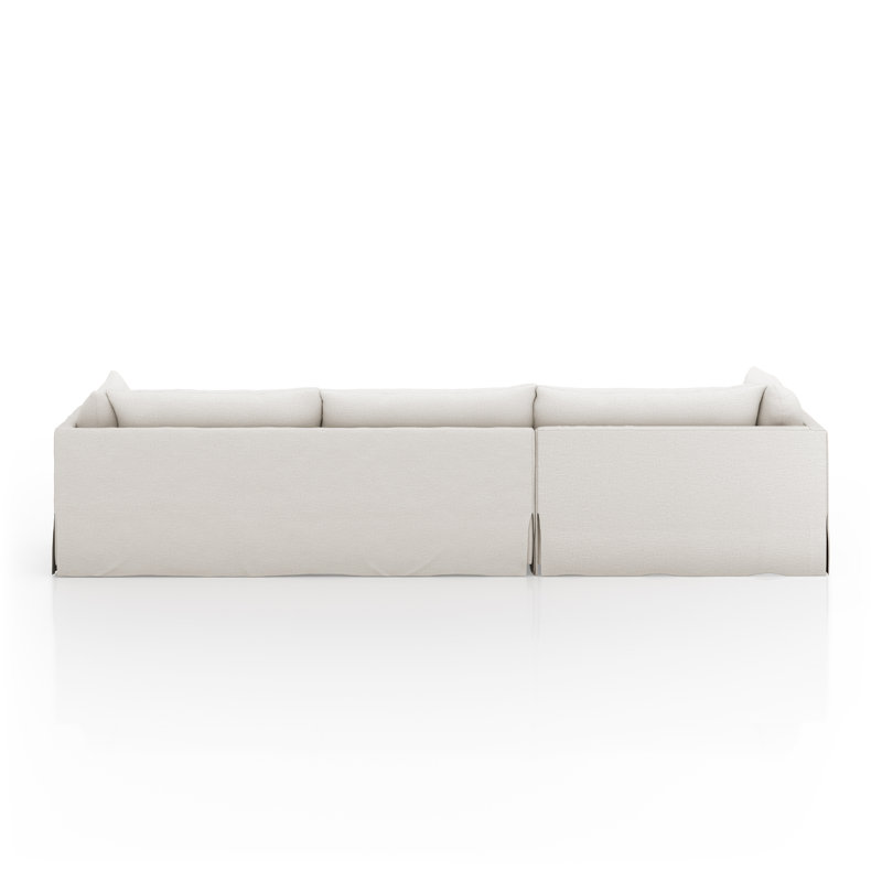Atelier Habitat 2 Piece Sectional 131'' Nimbus, Left Hand Facing, Bennett Moon Polyester Blend, 31.5" H x 133" W x 67" D