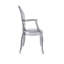 Chaise de salle à manger avec accoudoirs en acrylique transparent et empilable Clear Modern -576781300