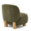 Chaise d'appoint rembourrée Boucle, vert olive-774728345