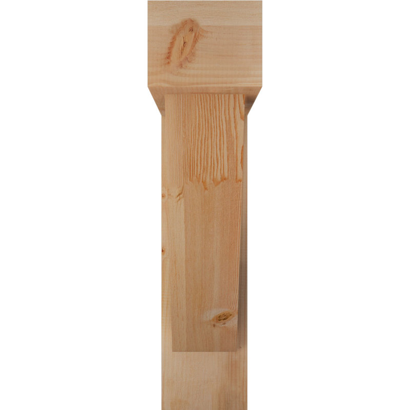 Support de bloc traditionnel avec entretoise décalée, 34 x 34, Sapin Douglas de l 8 po (scié brut)