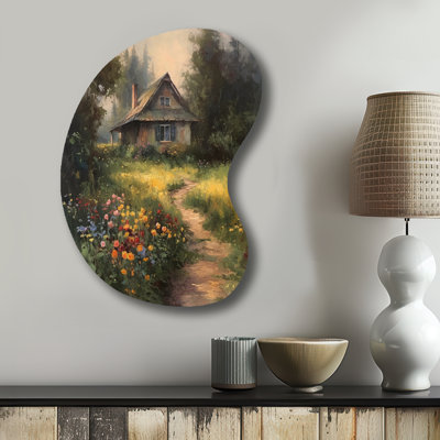Winder - Landscape Cottage Boom Shape Irregular Metal Wall Decor