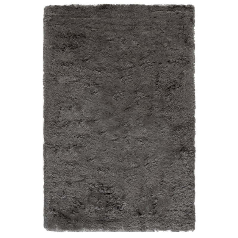 Tapis titane touffeté à la main Cimah , Rectangle 6 pi x 9 pi