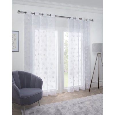 Casandra Sheer Curtain Single Panel