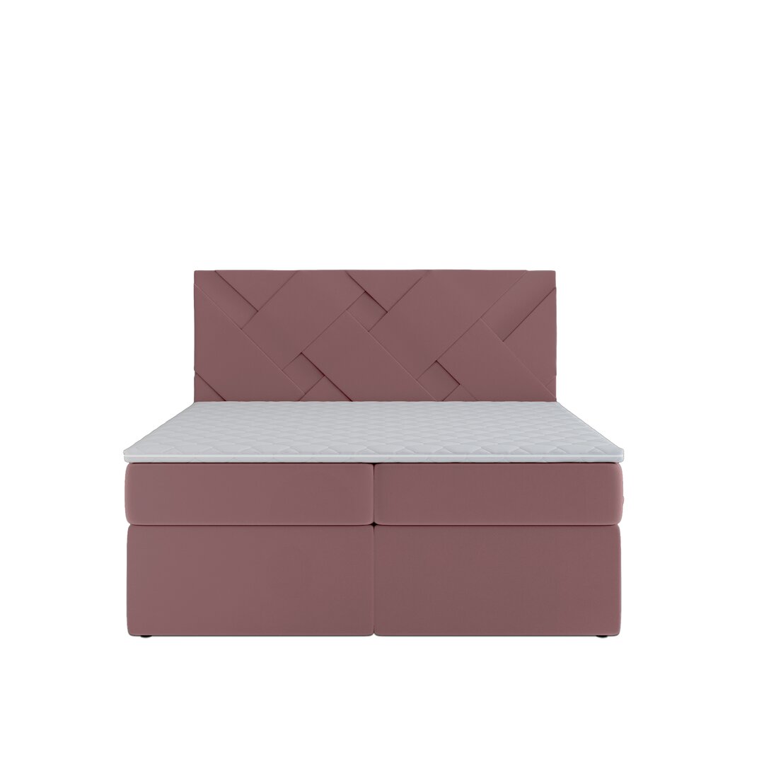 Boxspringbett Aghaboy mit Topper und Bettkasten