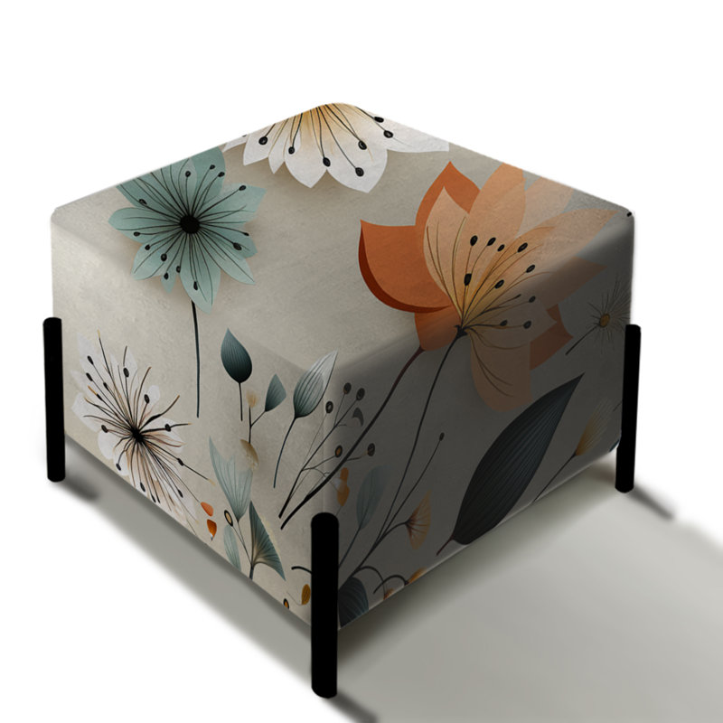 Scandinavian Midcentury Bliss - Repose-pieds carré Mid-Century