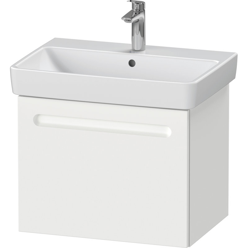Meuble-lavabo simple 25,63 po Duravit No.1, Blanc mat