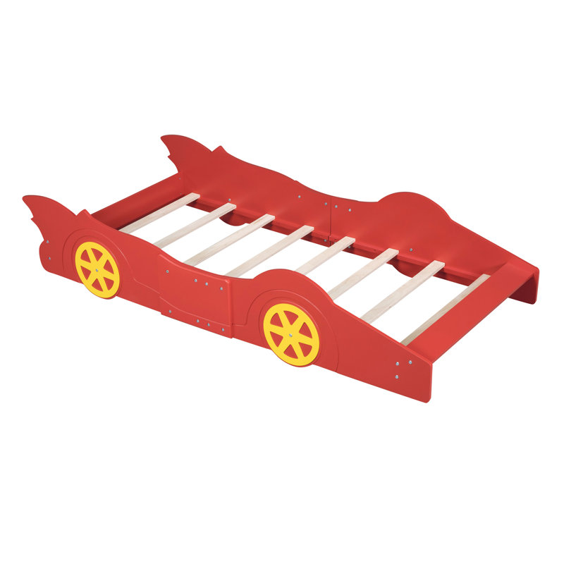 Lit plateforme avec roulettes Race, Rouge