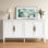 Buffet de 59 po de largeur avec tablettes réglables et 4 portes Collynns