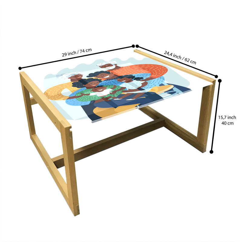 Irline Sled Coffee Table, 40cm H x 74cm W x 62cm D