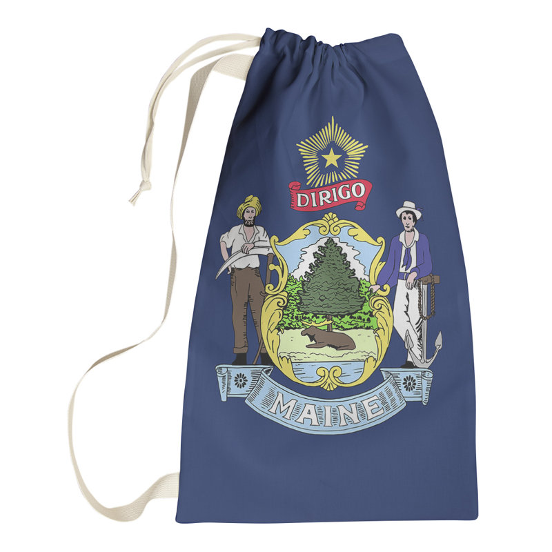Sac à lessive US State flag, Petit (H 64 po x l 20 po x 1,5 po), Maine