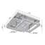Aunah LED Semi Flush Mount