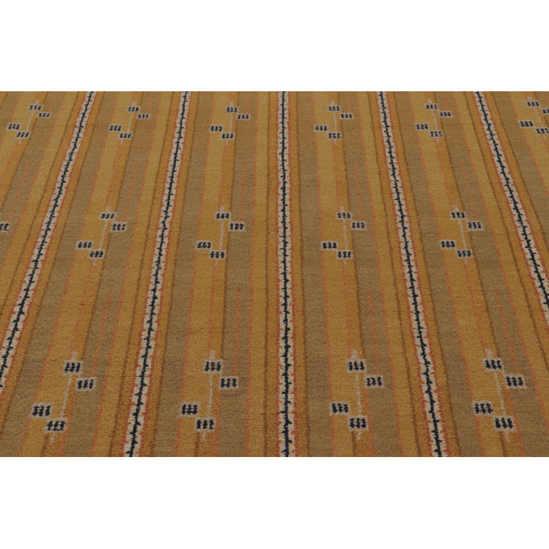 Scandinavian One-of-a-Kind 6'1X9'2 Hand Knotted Area Rug