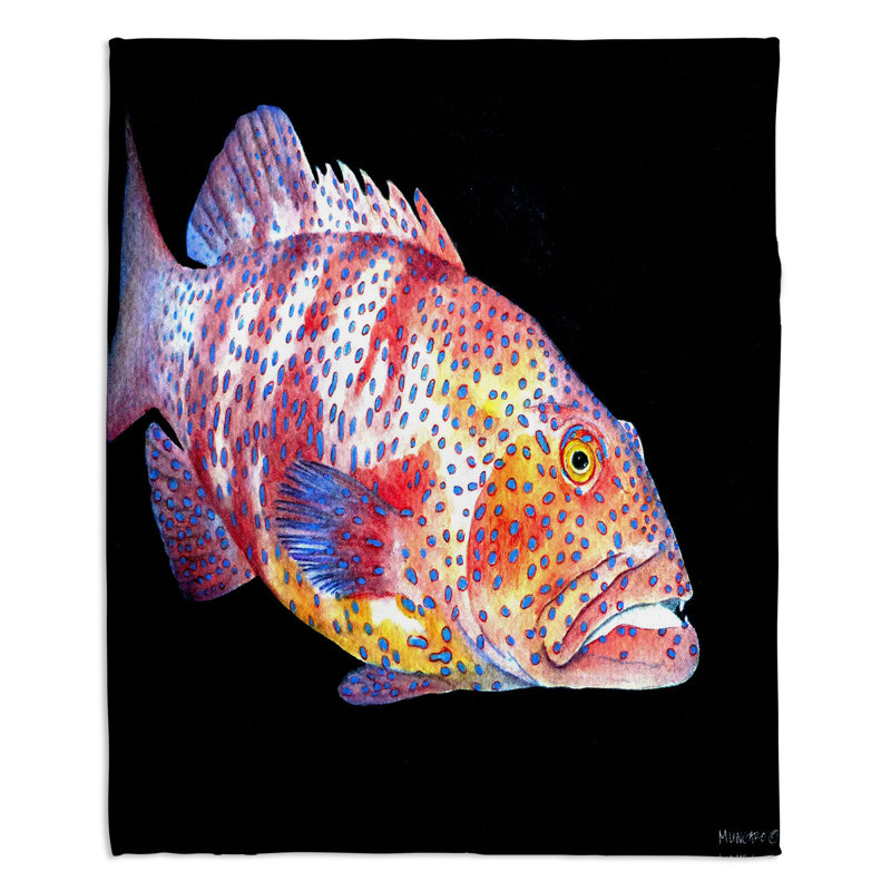  Couverture Deep Sea Life, 68 po x 80 po