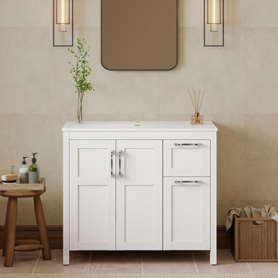 Meuble-lavabo simple H 32 po x l 36 po x P 18 po Frenette