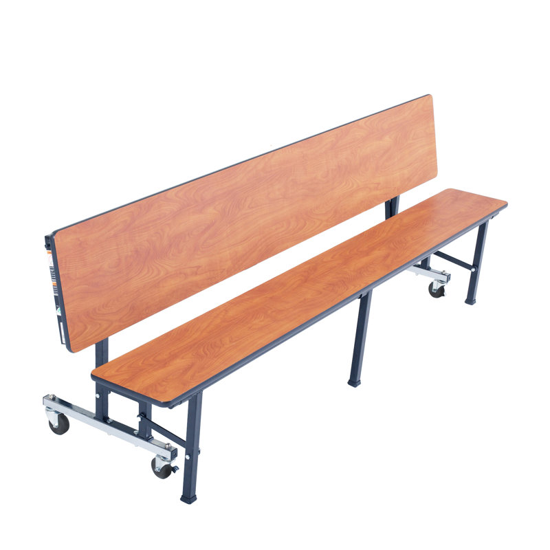 AmTab Manufacturing Corporation Rectangle Bench Cafeteria Table, 29" H x 96" W