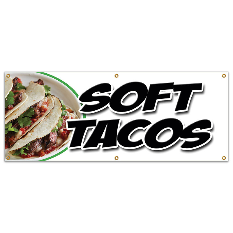 Signe de bannière Soft Tacos